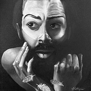 Untitled-2025 - 24 x 24 acrylic paint on canvas