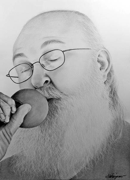 JERRY - graphite on paper artwork by Sherrie Pettigrew