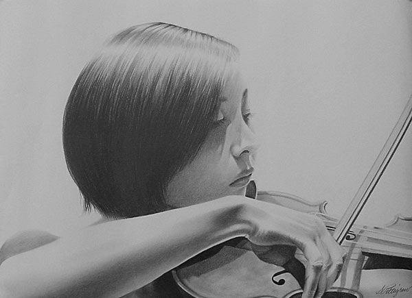 LISA - graphite on paper artwork by Sherrie Pettigrew