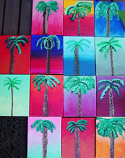 paintings of palm trees