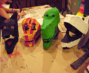 craft paper animal heads